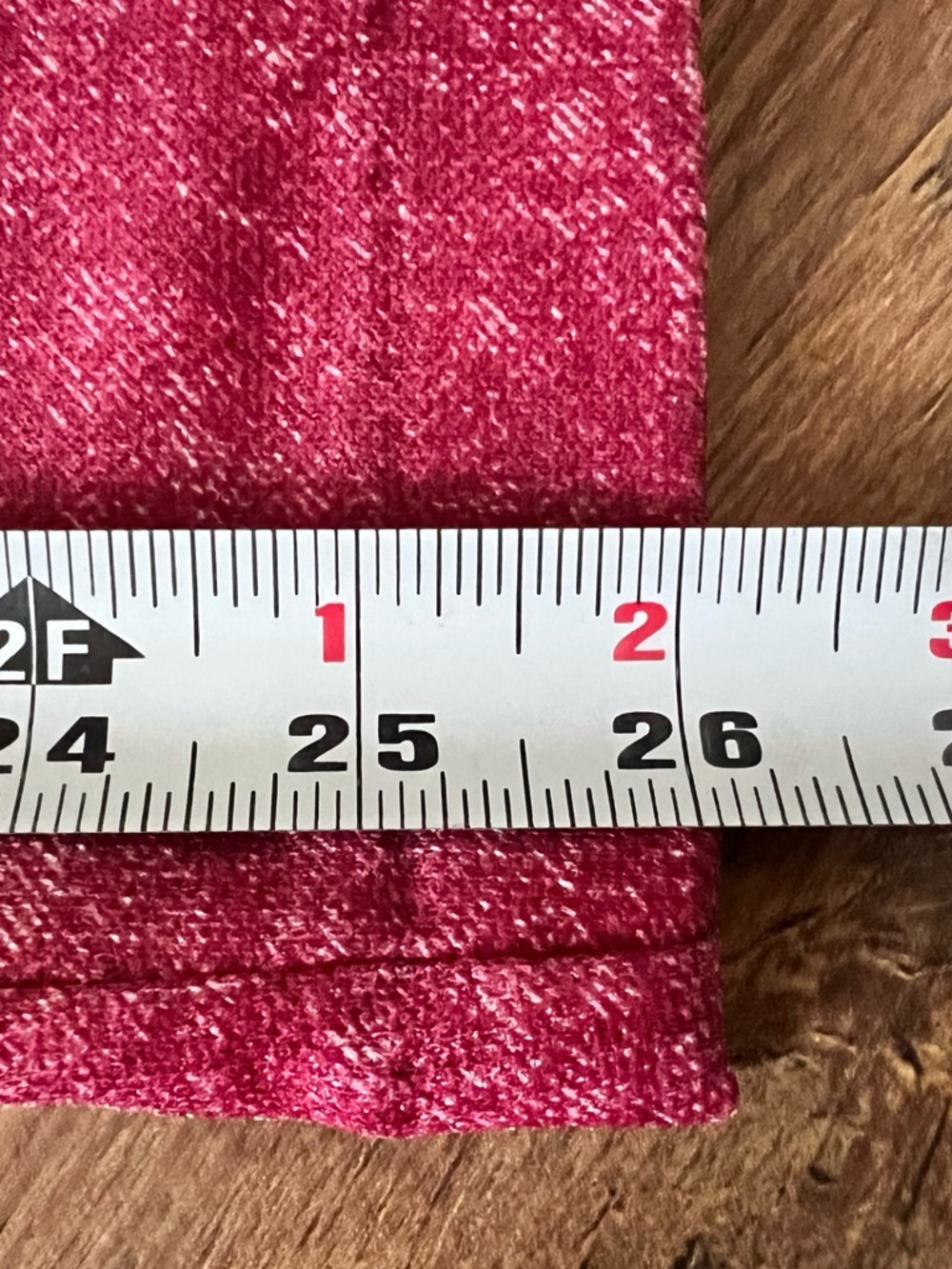 💎🗝️VINTAGE🗝️💎 Red Marled Straight Leg Pants - Picture 6 of 7